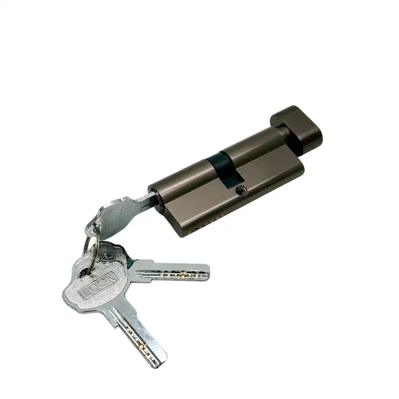 XHardware Mfg. Brass Knob Door Cylinder Lock Matte Stain Black Nickel