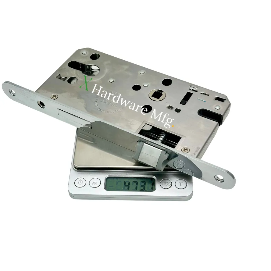 XHardware Mfg. CP Silent Door Lock Body 72-55 Weight