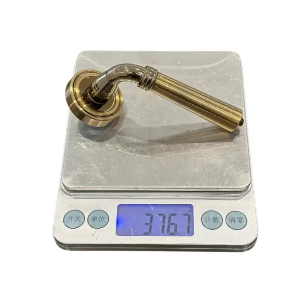 XHardware Mfg. High-End Yellow Bronze Steel Door Handles Weight-2