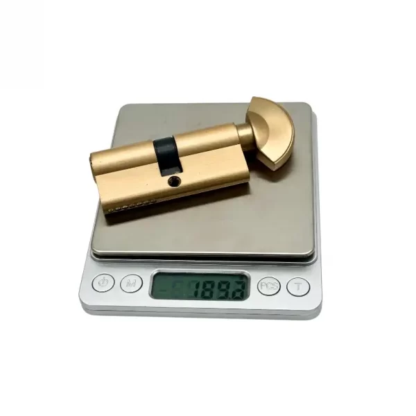 XHardware Mfg. Knob Door Cylinder Lock Stain Brass Finish 70mm Weight